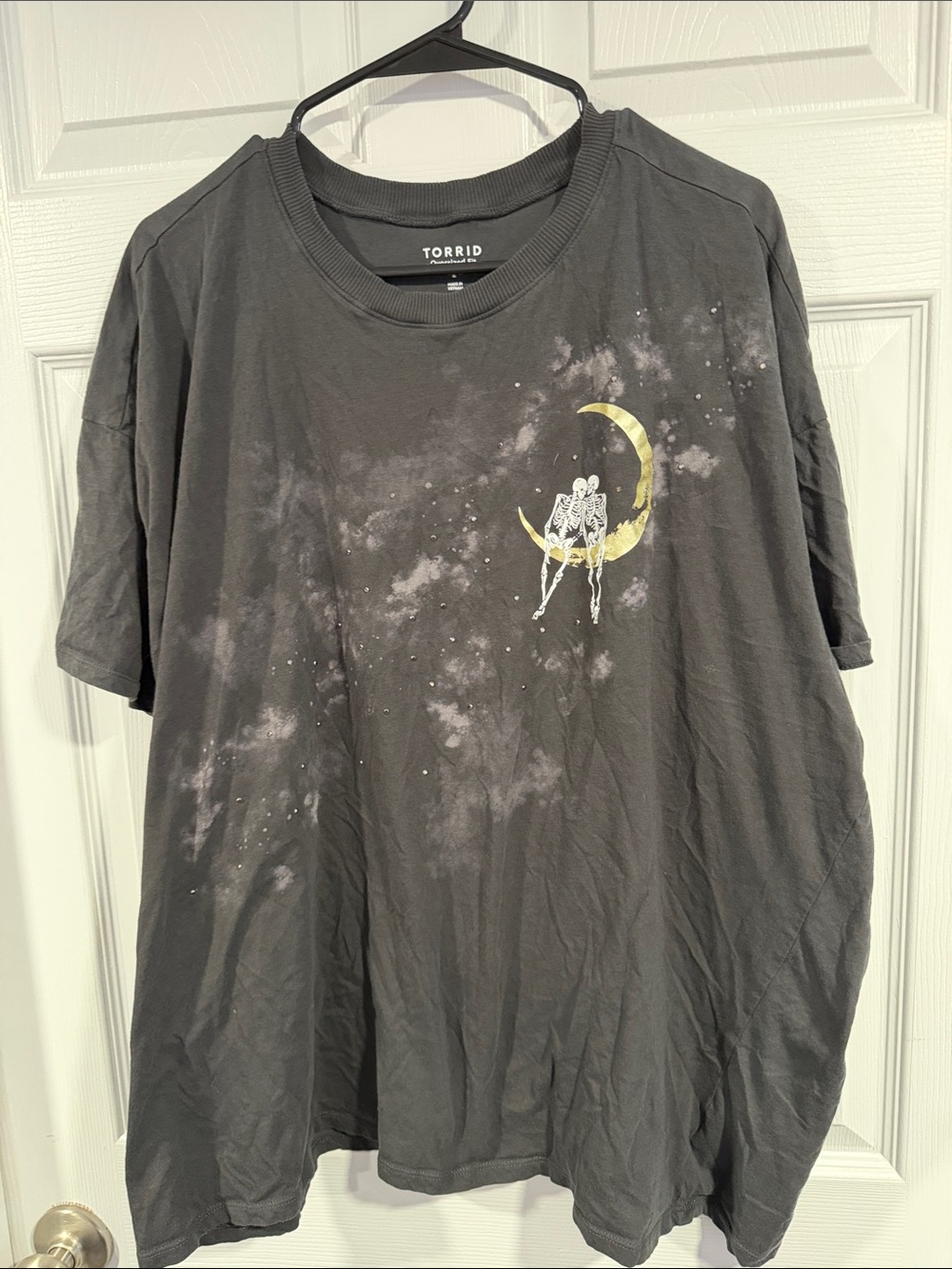 torrid Black Moon and skeleton Graphic Tee